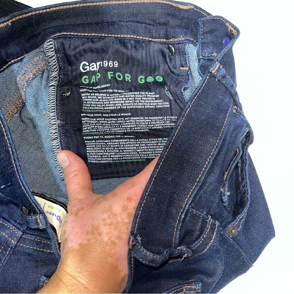 GAP Perfect Boot Jeans Size 28 Dark Wash GAP For Good Classic Casual Bootcut - Picture 5 of 9